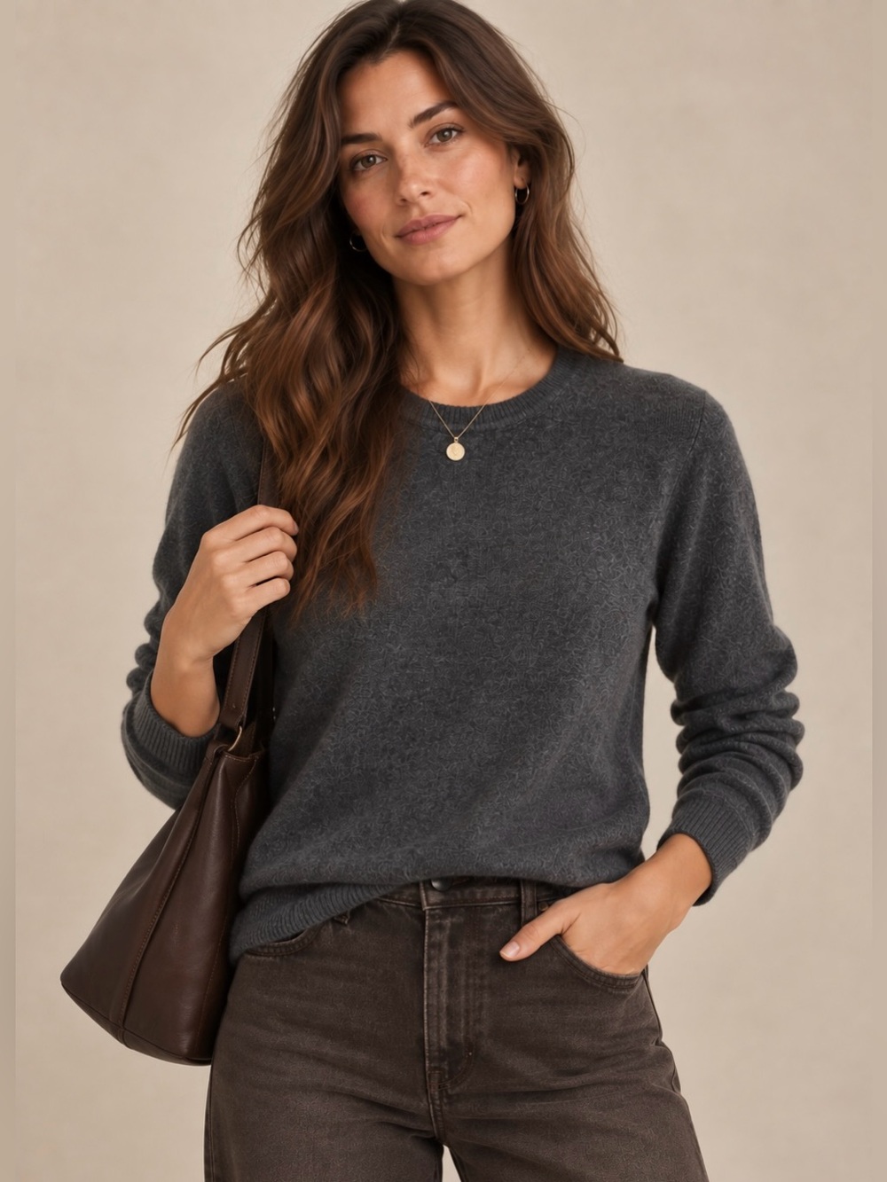 Charter Club Luxury 100% Cashmere Crewneck Sweater - Size Small
